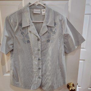 Alfred Dunner striped blouse